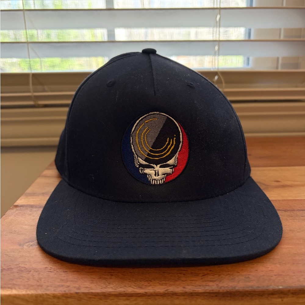 Navy Hat with Grateful Dead and Brewery Collab Skull Emblem